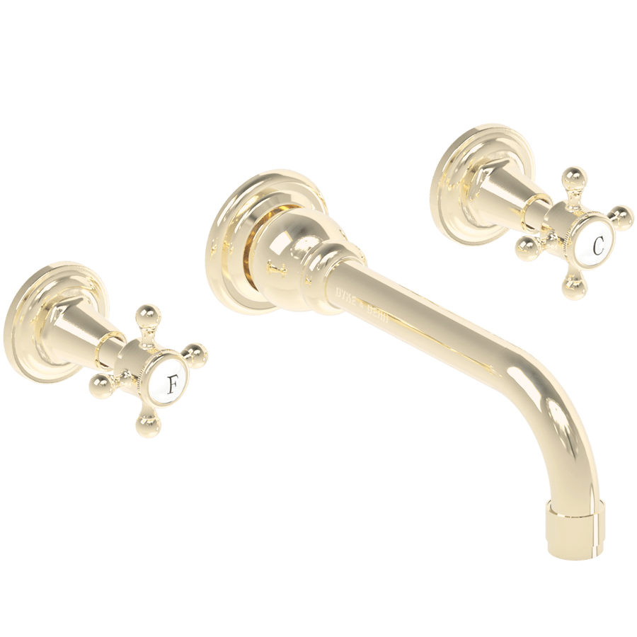 WALL MOUNTED SPOUT VICTORIAN TAPS - DYKE & DEAN
