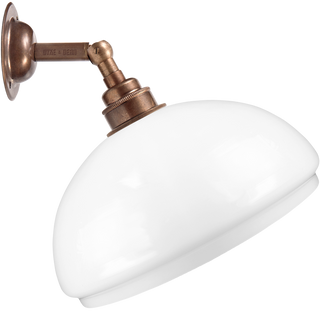 WALL ARM OPAL DOME GLASS SHADE SMALL - WALL LIGHTS - DYKE & DEAN  - Homewares | Lighting | Modern Home Furnishings