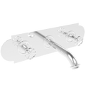 WALL PLATE WIDE SPOUT FLOWER TAPS - DYKE & DEAN