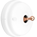 WHITE CERAMIC INTERMEDIATE WALL SWITCHES COPPER - DYKE & DEAN