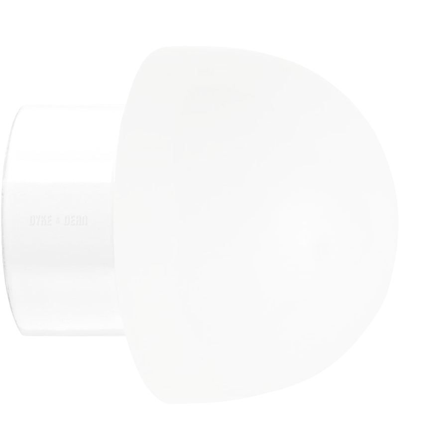 WHITE CERAMIC REARWIRED WALL LAMPS - DYKE & DEAN