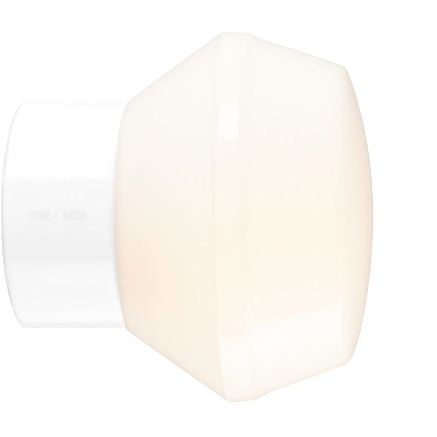 WHITE CERAMIC REARWIRED WALL LAMPS - DYKE & DEAN