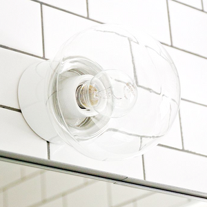 WHITE CERAMIC REARWIRED WALL LAMPS - WALL LIGHTS - DYKE & DEAN  - Homewares | Lighting | Modern Home Furnishings