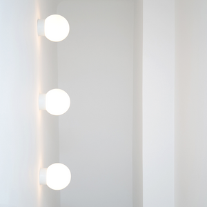 WHITE CERAMIC REARWIRED WALL LAMPS - WALL LIGHTS - DYKE & DEAN  - Homewares | Lighting | Modern Home Furnishings