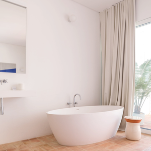 WHITE CERAMIC REARWIRED WATERPROOF LAMPS - BATHROOM / OUTDOOR LIGHTS - DYKE & DEAN  - Homewares | Lighting | Modern Home Furnishings