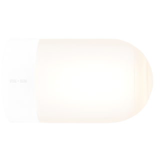 WHITE CERAMIC REARWIRED WATERPROOF LAMPS - DYKE & DEAN