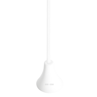 WHITE DOME PULL CORD LIGHT SWITCH - DYKE & DEAN