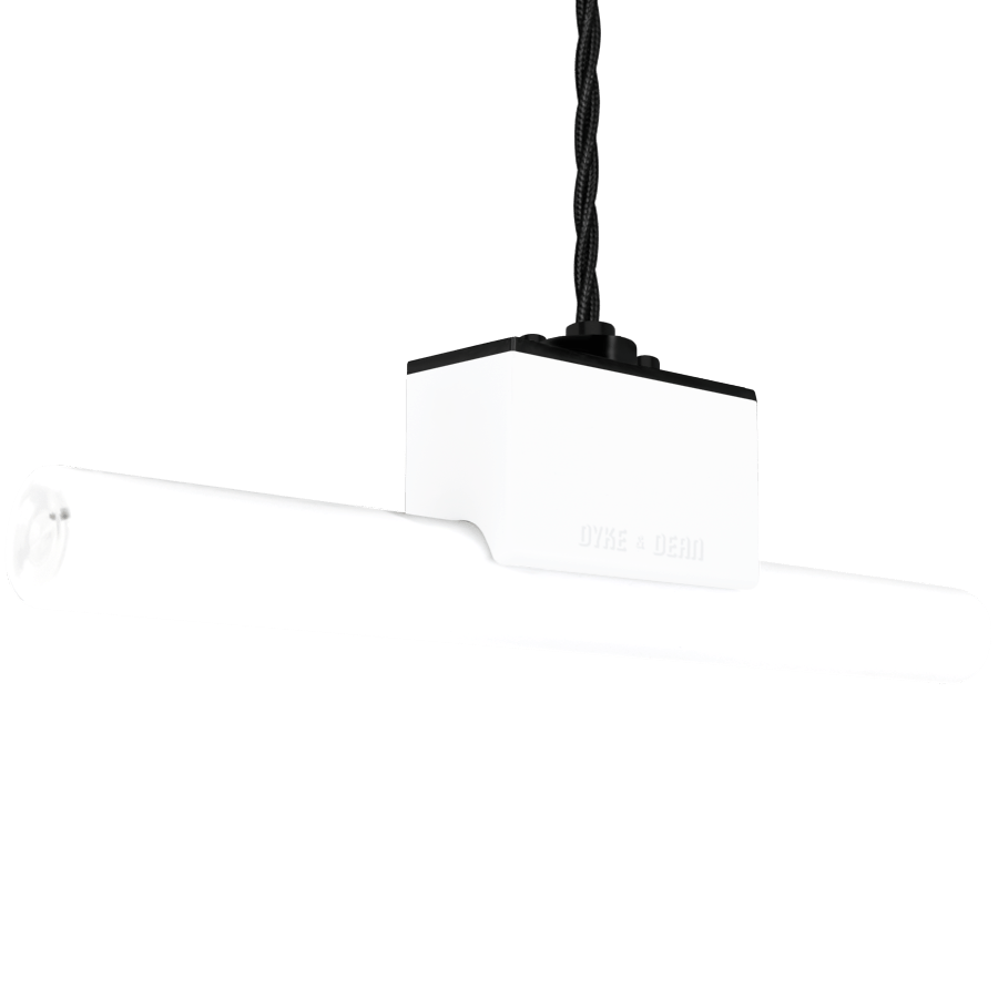 WHITE PEG TUBE PENDANT - DYKE & DEAN