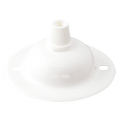WHITE POWDERCOATED MINI CEILING ROSES - DYKE & DEAN