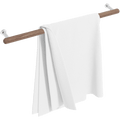 WIREWORKS SINGLE TOWEL RAIL 680 WALNUT - DYKE & DEAN
