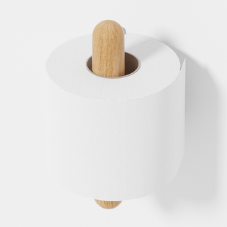 WIREWORKS YOKU TOILET ROLL HOLDER NATURAL OAK - DYKE & DEAN