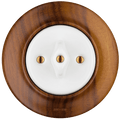 Nuc Mag wooden porcelain rotary wall light switch by Katy Paty