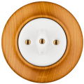 Padelus wooden porcelain rotary wall light switch by Katy Paty