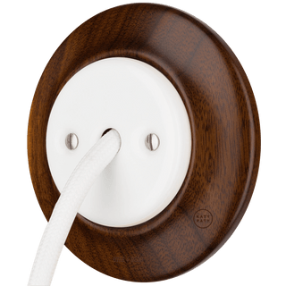 WOODEN PORCELAIN WALL SOCKET NUCLEUS CABLE GLAND - DYKE & DEAN