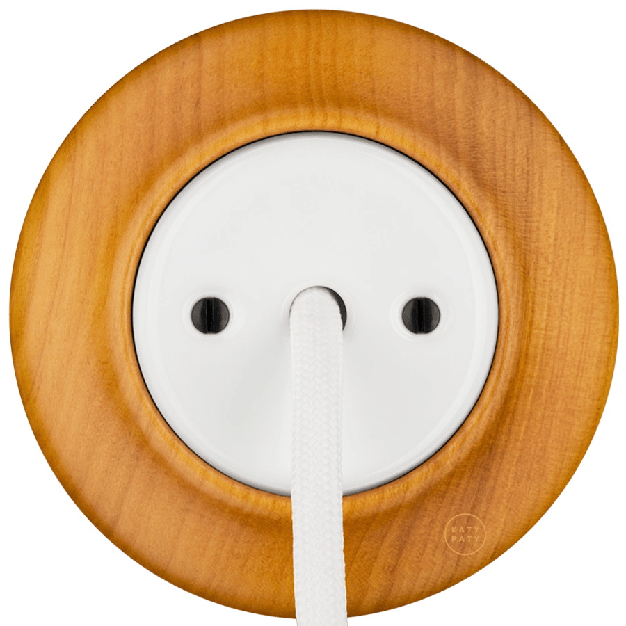 WOODEN PORCELAIN WALL SOCKET PADELUS CABLE GLAND - DYKE & DEAN
