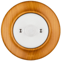 Padelus wooden motion sensor by Katy Paty in white ceramic and cherry