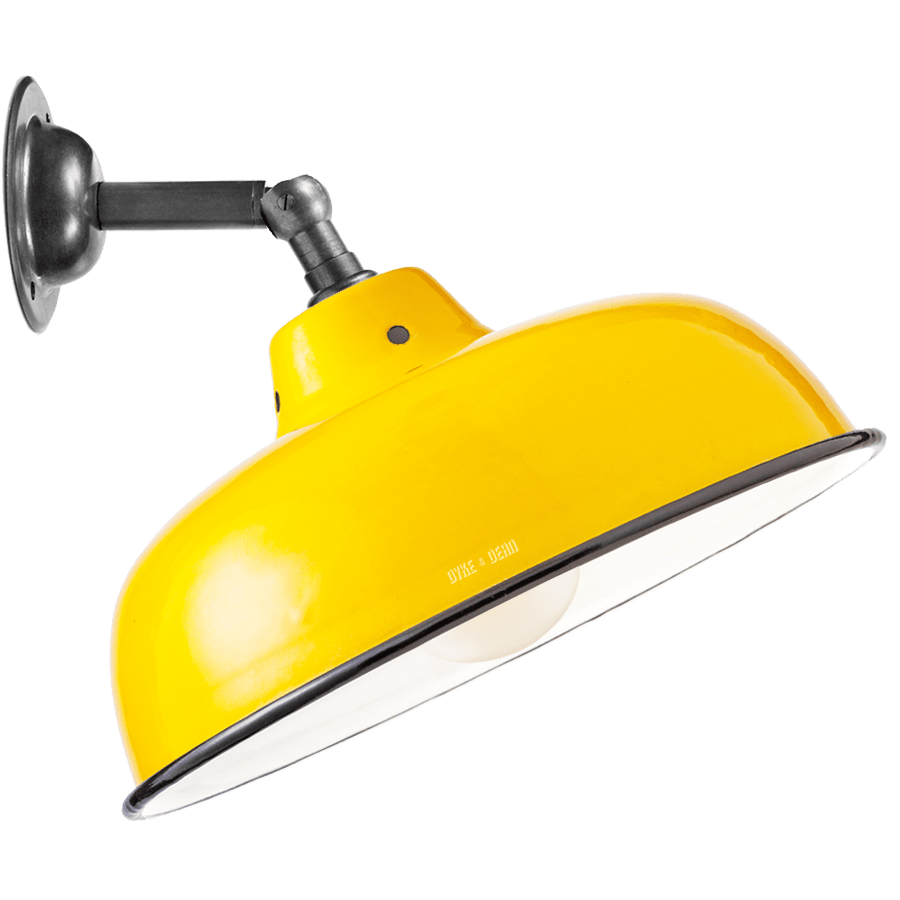 YELLOW NECK VENT SHADE WALL LAMP - DYKE & DEAN